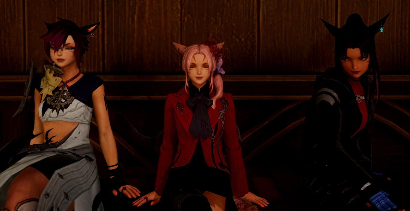 Sitting with friends..