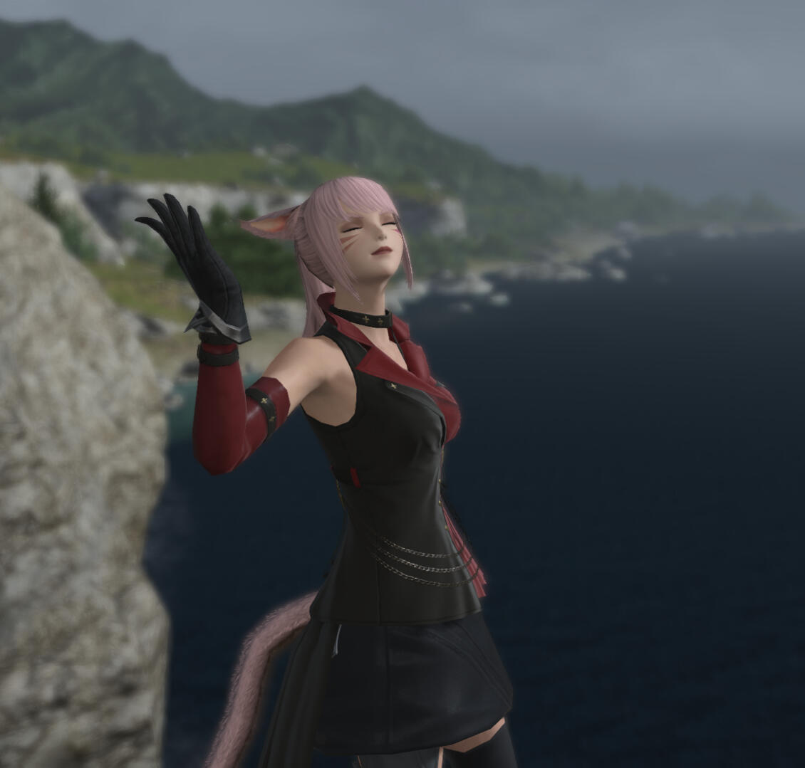 Enjoying the wind in my hair...